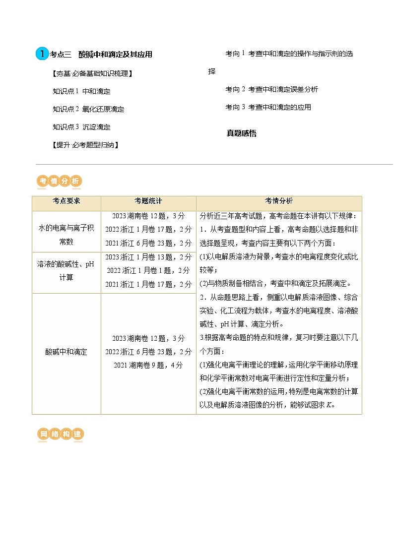 第29讲 水的电离和溶液的酸碱性（讲通）（教师版）第2页