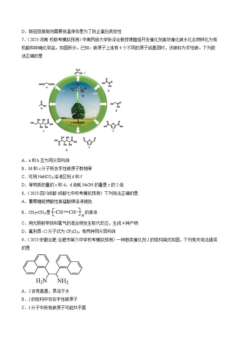 第十章 有机化学基础 （测试）（原卷版）第3页