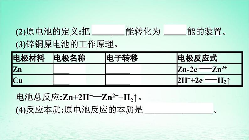 2024春高中化学第6章化学反应与能量第1节化学反应与能量变化第2课时化学反应与电能课件（人教版必修第二册）06