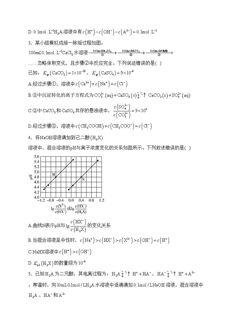 山西省大同市第一中学校2023-2024学年高二上学期12月月考化学试卷(含答案)02