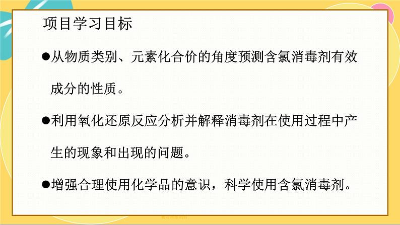 鲁科版高中化学必修第一册 微项目2 科学使用含氯消毒剂——运用氧化还原反应原理解决实际问题 PPT课件02