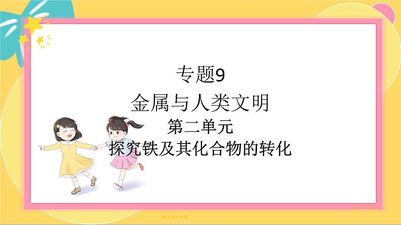 苏教版高中化学必修第二册 专题9 第二单元 探究铁及其化合物的转化 PPT课件01