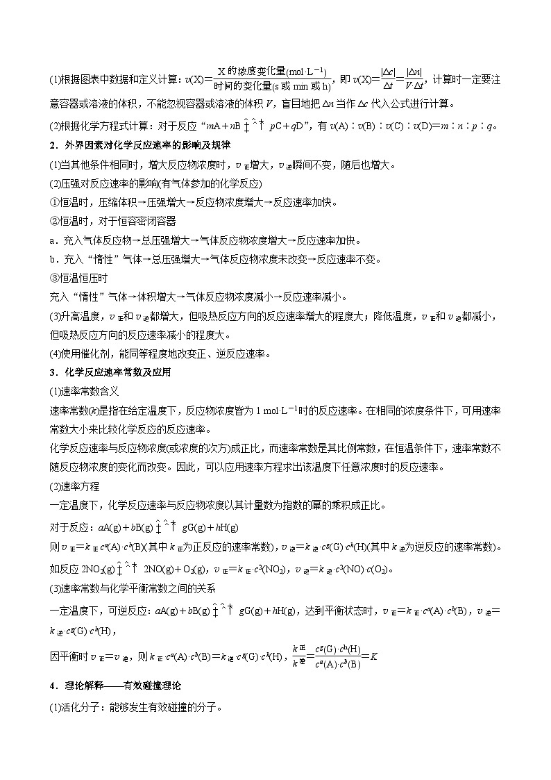 高考化学二轮复习讲义+分层训练（全国通用）解密07  化学反应速率与化学平衡（讲义）（原卷版）第2页