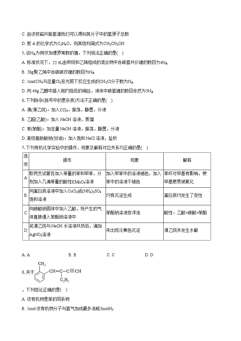 2022-2023学年辽宁省沈阳市市级重点高中联合体高二（下）期末化学试卷（含详细答案解析）02