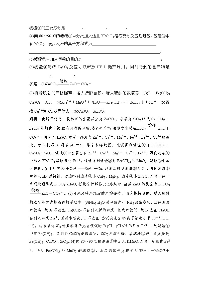 第8题　以工艺流程为主流的无机综合题-2024年高考化学专题复习第2页