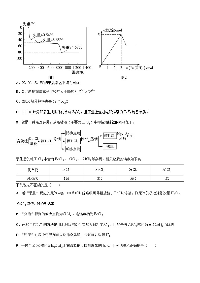 湖南省长沙市湖南师大附中2023-2024学年高三下学期月考（六）化学试题 Word版含解析第3页