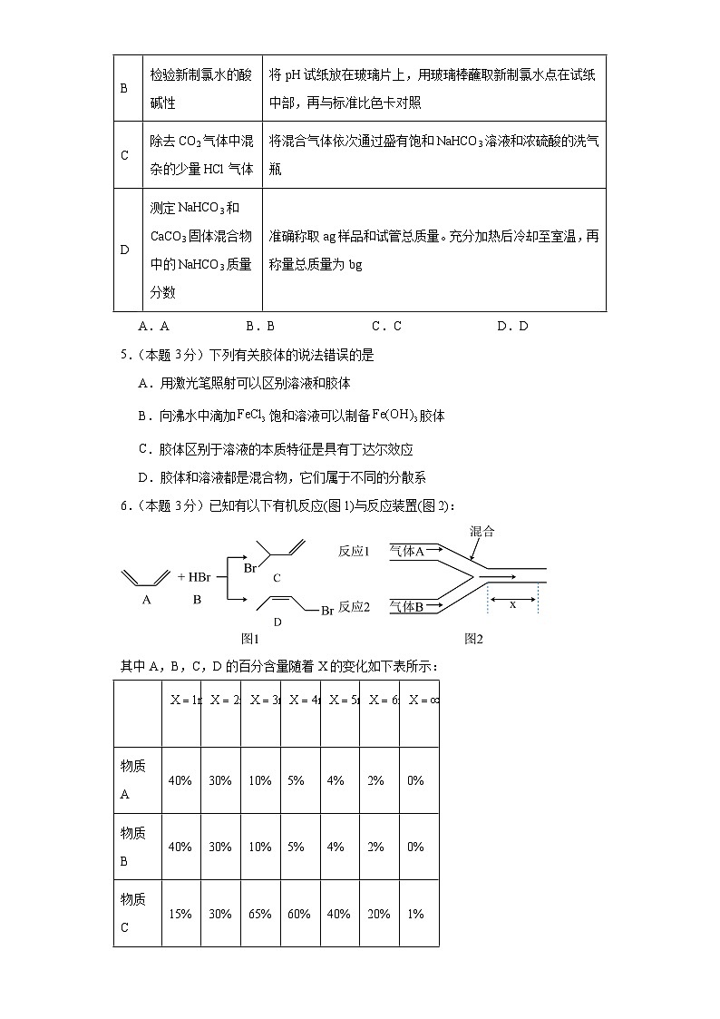 河南省南阳市邓州市第六高级中学校2023-2024学年高二下学期开学测试化学试题02
