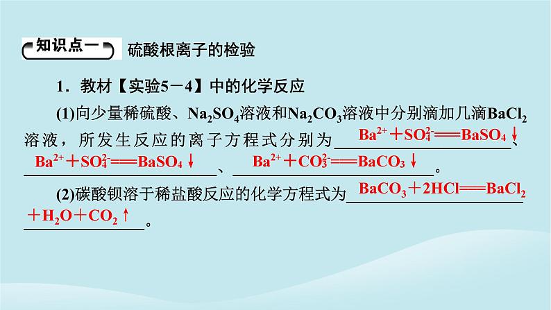 新教材同步系列2024春高中化学第五章化工生产中的重要非金属元素第一节硫及其化合物第3课时硫酸根离子的检验不同价态含硫物质的转化课件新人教版必修第二册05