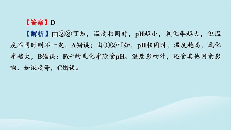 2024春高中化学第六章化学反应与能量同步微专题2控制变量法探究化学反应速率的影响因素课件新人教版必修第二册06