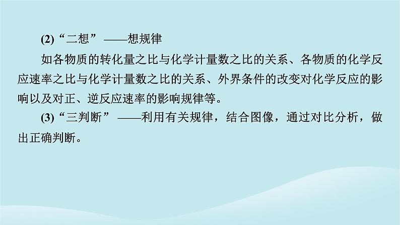 2024春高中化学第六章化学反应与能量同步微专题3化学反应速率与化学平衡的图像问题的分析课件新人教版必修第二册06