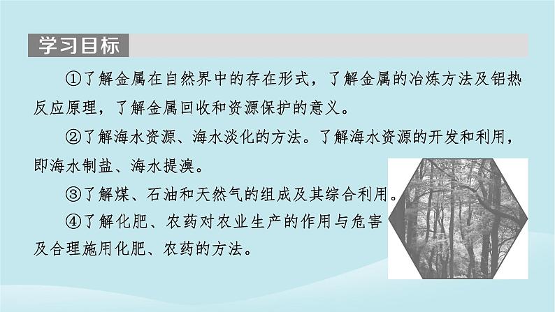 2024春高中化学第八章化学与可持续发展第一节自然资源的开发利用第一课时金属矿物的开发利用海水资源的开发利用课件新人教版必修第二册02