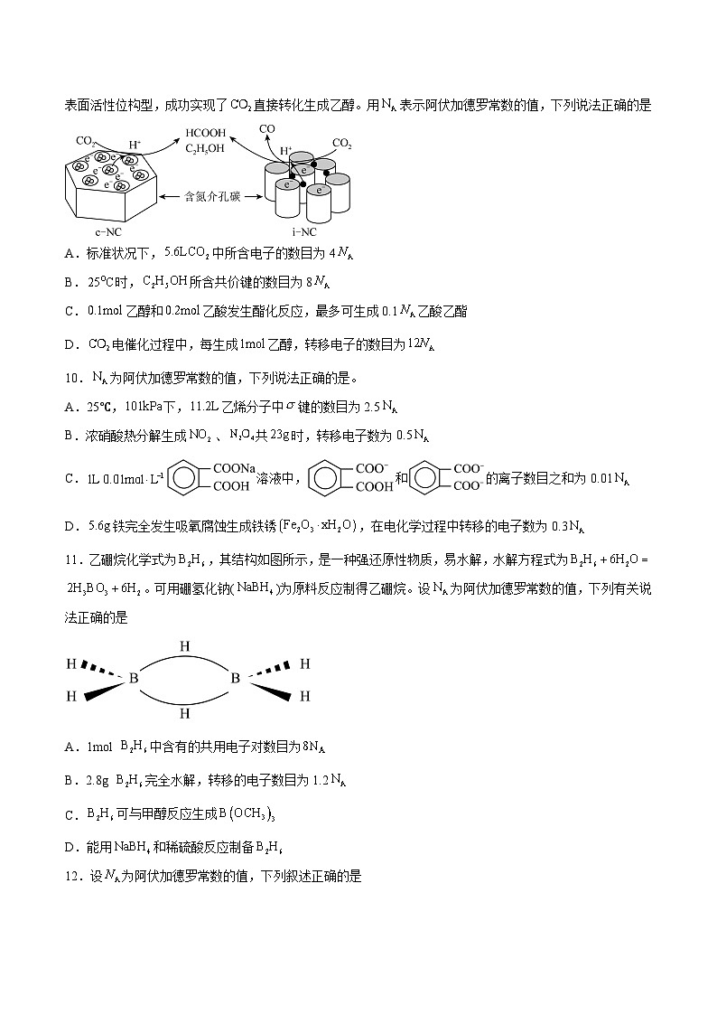 专题讲座（2）阿伏加德罗常数的突破（练）- 2024年高考化学大一轮复习【讲义+练习+专题】03