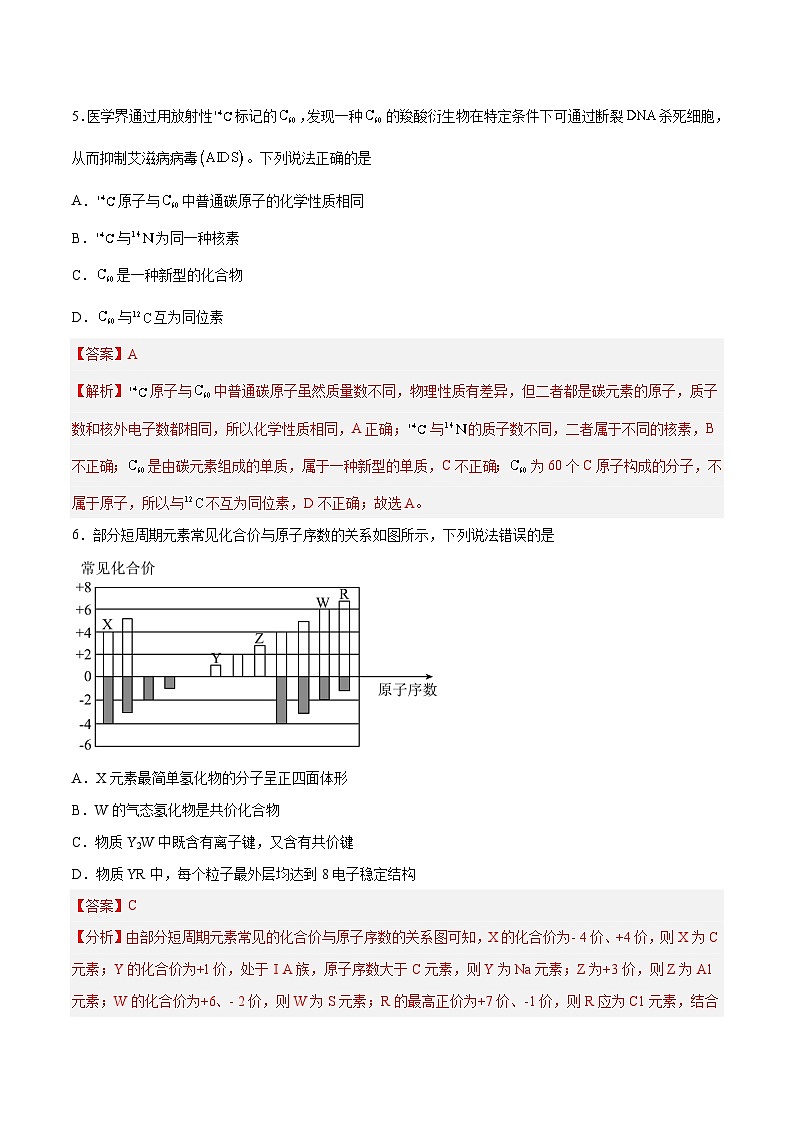 专题05 能力提升检测卷 - 2024年高考化学大一轮复习【讲义+练习+专题】03