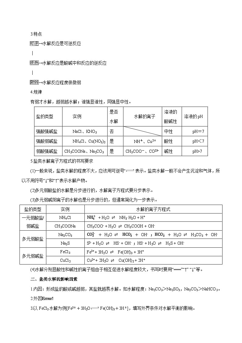 第23讲  盐类水解（讲）- 2024年高考化学大一轮复习【讲义+练习+专题】02