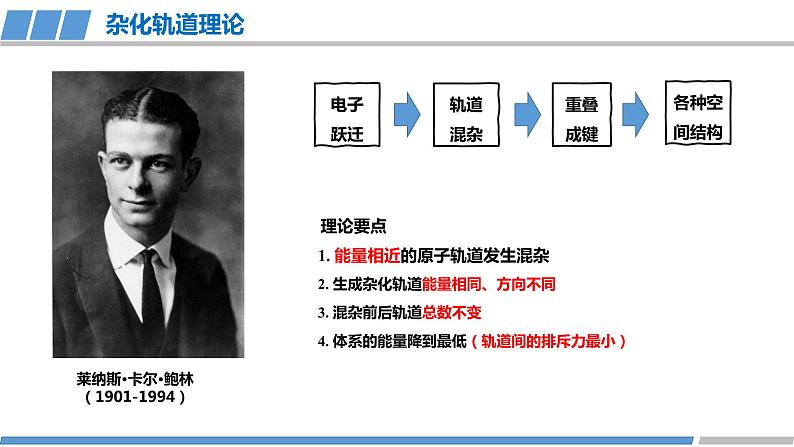 高二化学（人教版）选择性必修第2册 第二章 第二节 第四课时 杂化轨道理论简介-教学课件、教案、学案、作业08