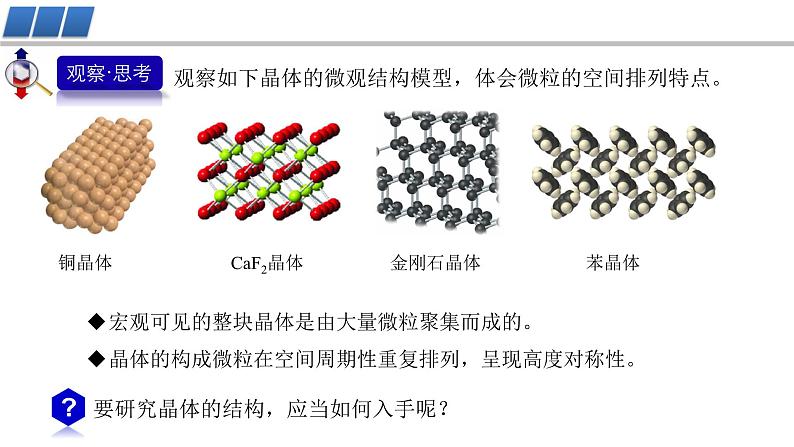 第三章 第一节 第2课时 晶胞 晶体结构的测定-教学课件第3页