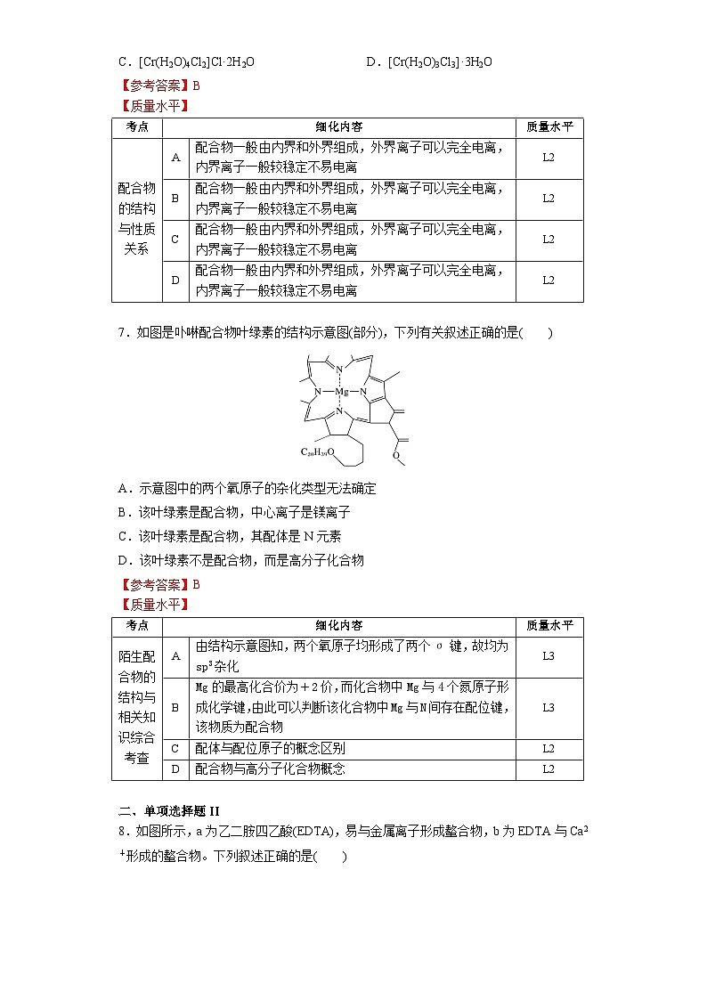 高二化学（人教版）选择性必修第2册 第三章 第四节 第一课时 配合物与超分子-教学课件、教案、学案、作业03