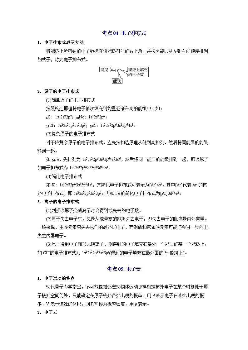 第一章  原子结构与性质-【知识清单】2023-2024学年高二化学单元复习知识清单（人教版2019选择性必修2）第3页