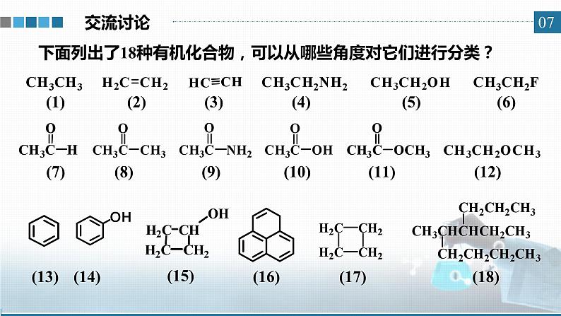 选择性必修3 第一章 第一节 第一课时 有机化合物的分类方法 2023-2024学年高二化学同步课件＋教案（人教版）07