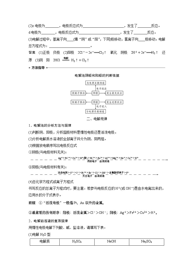 高中化学新教材同步选择性必修第一册 第四章 第二节 第一课时 电解原理（同步讲义）第3页