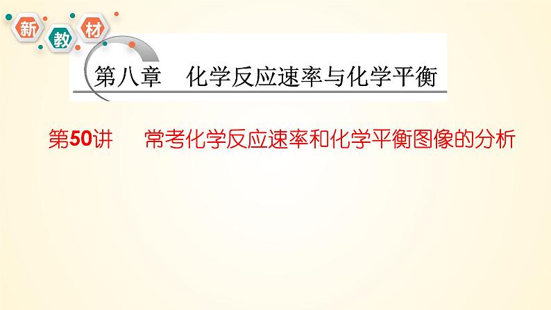 第50讲 常考化学反应速率和化学平衡图像的分析-【精梳精讲】2024年高考化学大一轮精品复习课件（新教材）第1页