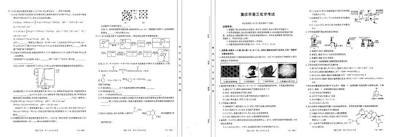 2024重庆好教育联盟高三3月大联考 化学第1页