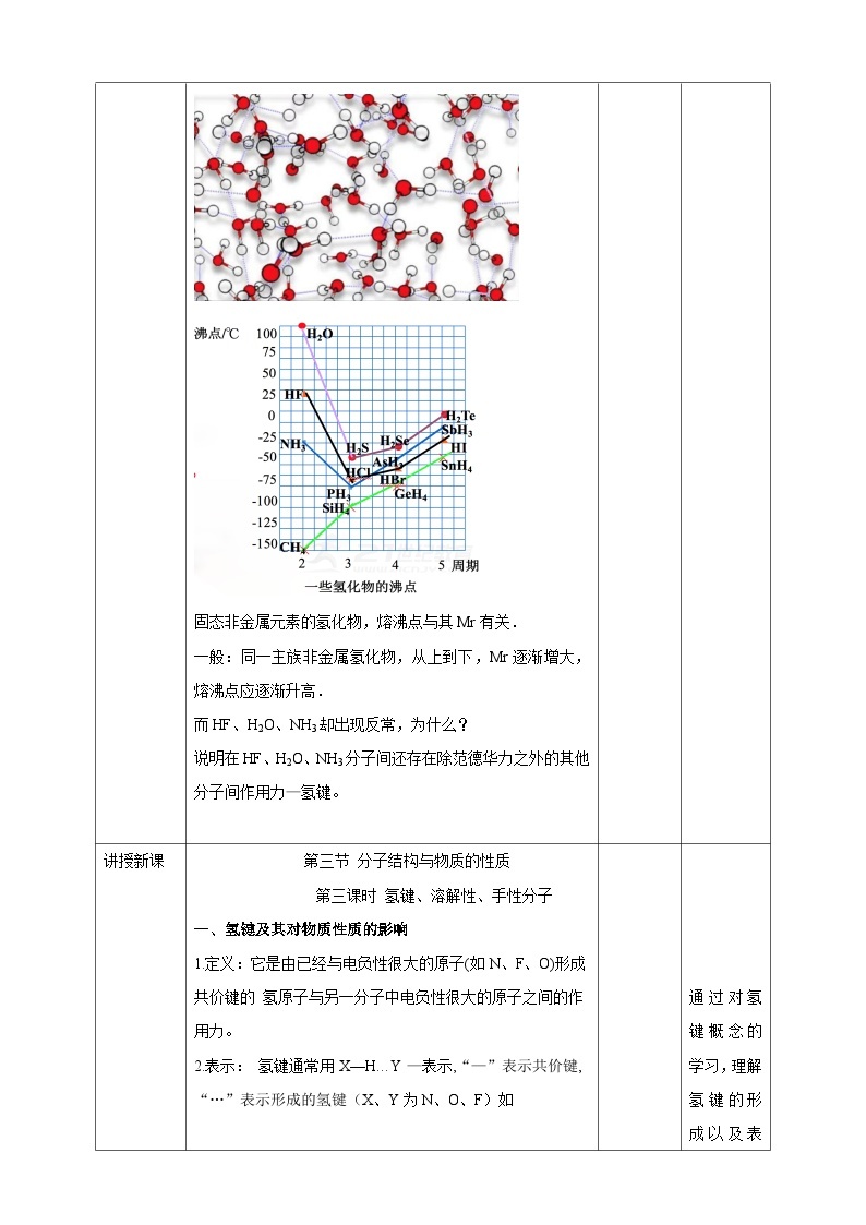 人教版化学选择性必修二2.3.3  分子结构与物质的性质教案02