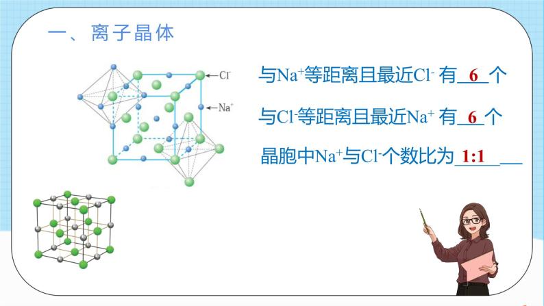 人教版高中化学选择性必修二3.3.2《离子晶体和过渡晶体、混合型晶体》 课件07