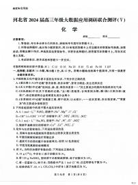 河北省2023-2024学年高三下学期2月大数据应用调研联合测评Ⅴ化学试题