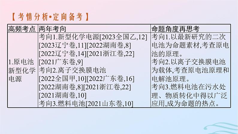 新高考新教材广西专版2024届高考化学二轮总复习专题9电化学课件03