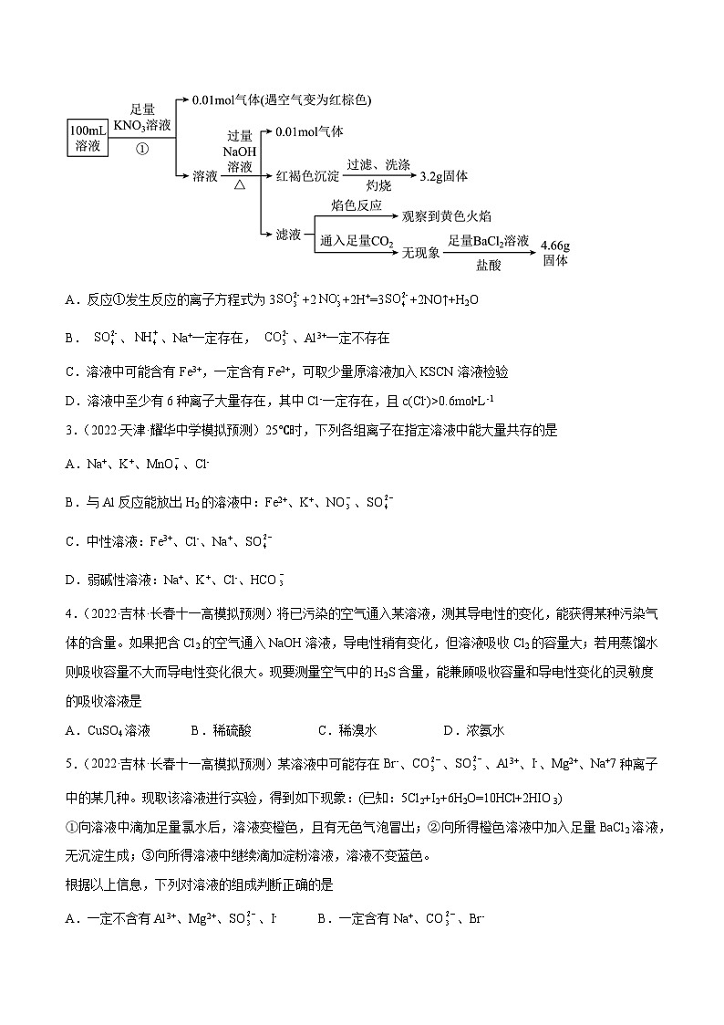 最新高考化学解密03  离子反应（分层训练）-【高频考点解密】02