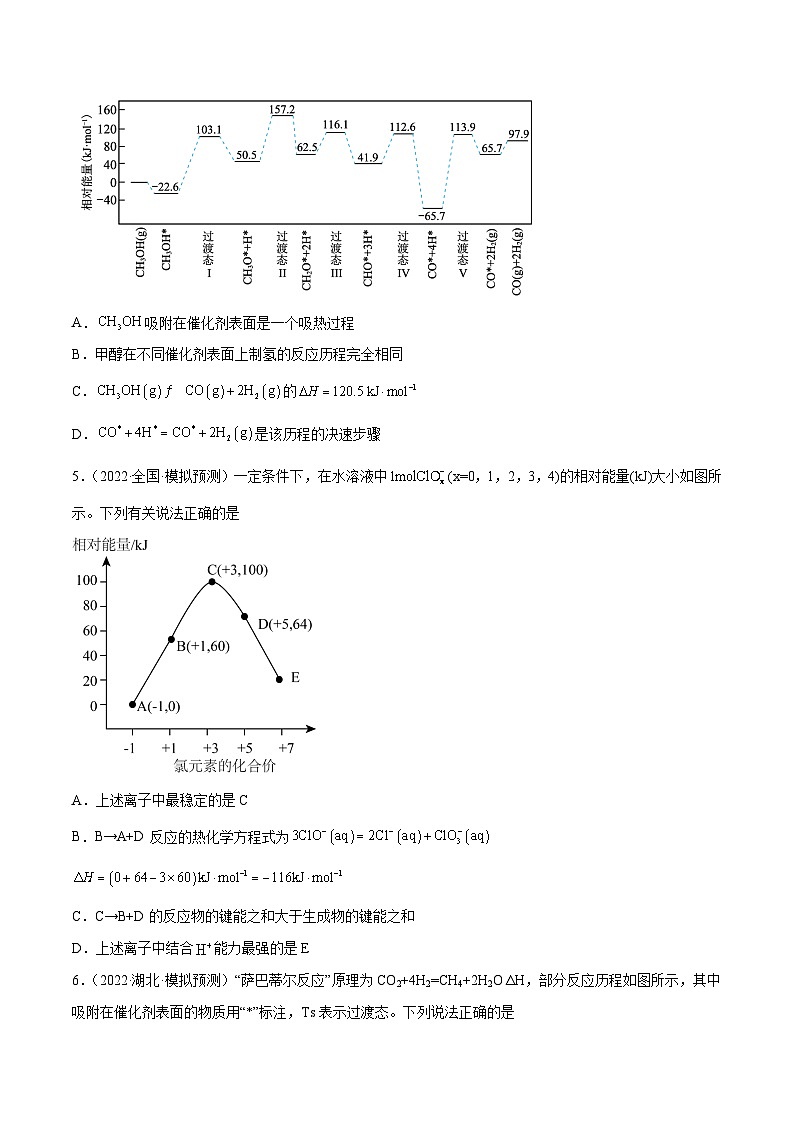 最新高考化学解密06  化学反应的热效应（分层训练）-【高频考点解密】03
