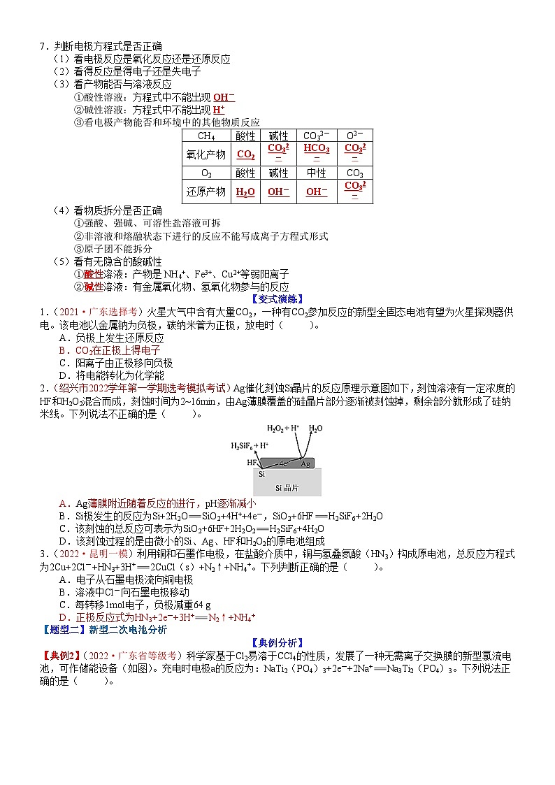 专题16 新型电化学装置分析-最新高考化学毕业班二轮热点题型归纳与变式演练（新高考专用）02