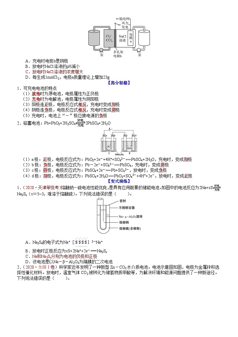 专题16 新型电化学装置分析-最新高考化学毕业班二轮热点题型归纳与变式演练（新高考专用）03