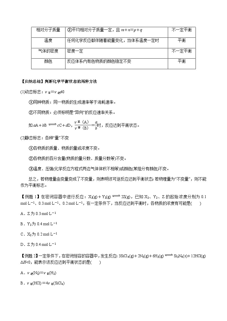 第32讲 化学平衡状态及其移动（原卷版）-备战2023年高考化学【一轮·夯实基础】复习精讲精练第3页