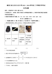 黑龙江省大庆市大庆中学2023-2024学年高三下学期开学考试化学试题