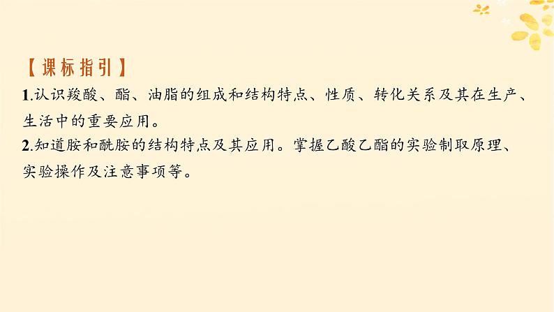 备战2025届新高考化学一轮总复习第9章有机化学基础第50讲羧酸及其衍生物课件02