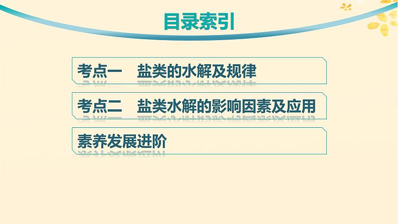 备战2025届新高考化学一轮总复习第8章水溶液中的离子反应与平衡第42讲盐类的水解课件03