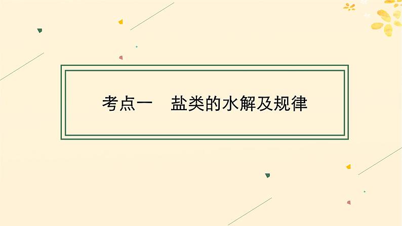 备战2025届新高考化学一轮总复习第8章水溶液中的离子反应与平衡第42讲盐类的水解课件04