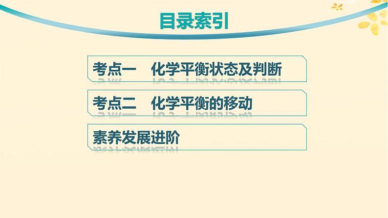 备战2025届新高考化学一轮总复习第7章化学反应速率与化学平衡第35讲化学平衡状态及平衡移动课件03