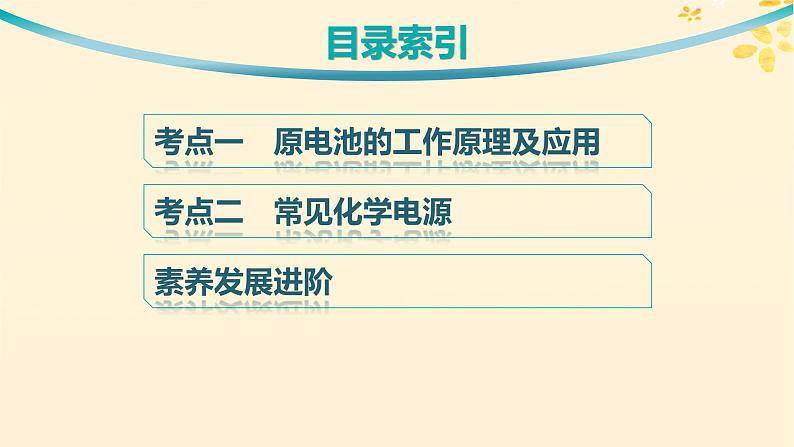 备战2025届新高考化学一轮总复习第6章化学反应与能量第31讲原电池和化学电源课件03