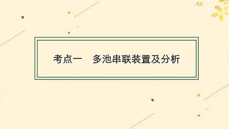 备战2025届新高考化学一轮总复习第6章化学反应与能量第33讲多池或多室电化学装置及分析课件第4页