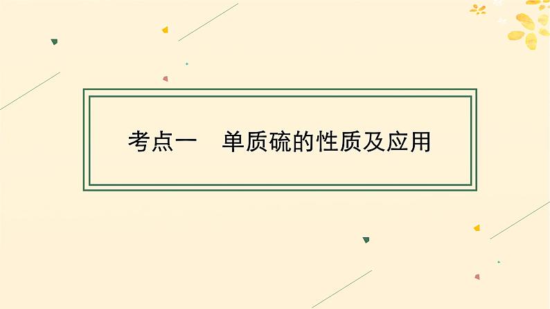 备战2025届新高考化学一轮总复习第4章非金属及其化合物第17讲硫及其氧化物课件04