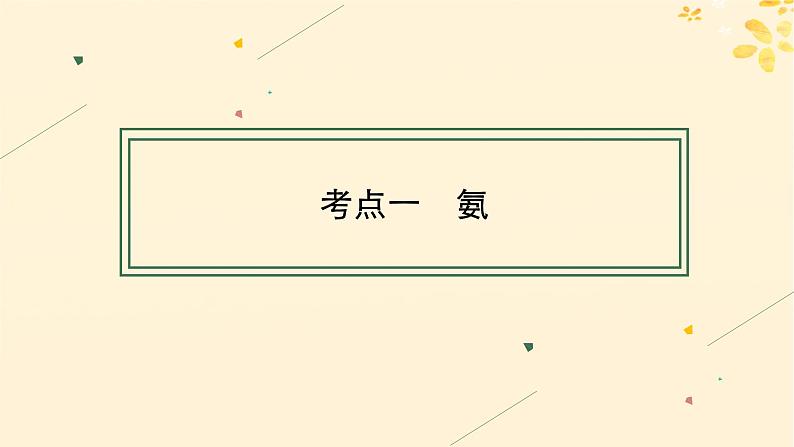 备战2025届新高考化学一轮总复习第4章非金属及其化合物第20讲氨和铵盐课件04