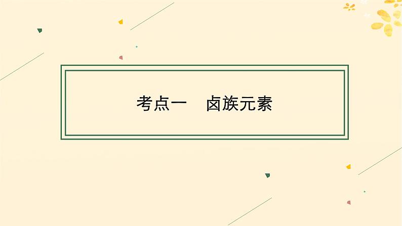 备战2025届新高考化学一轮总复习第4章非金属及其化合物第16讲卤族元素溴碘的提取课件04