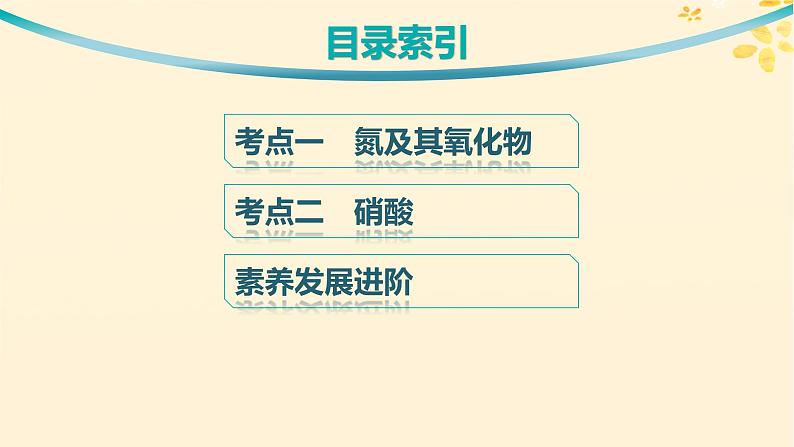 备战2025届新高考化学一轮总复习第4章非金属及其化合物第19讲氮及其氧化物硝酸课件03