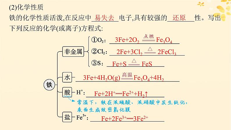 备战2025届新高考化学一轮总复习第3章金属及其化合物第10讲铁及其氧化物氢氧化物课件06