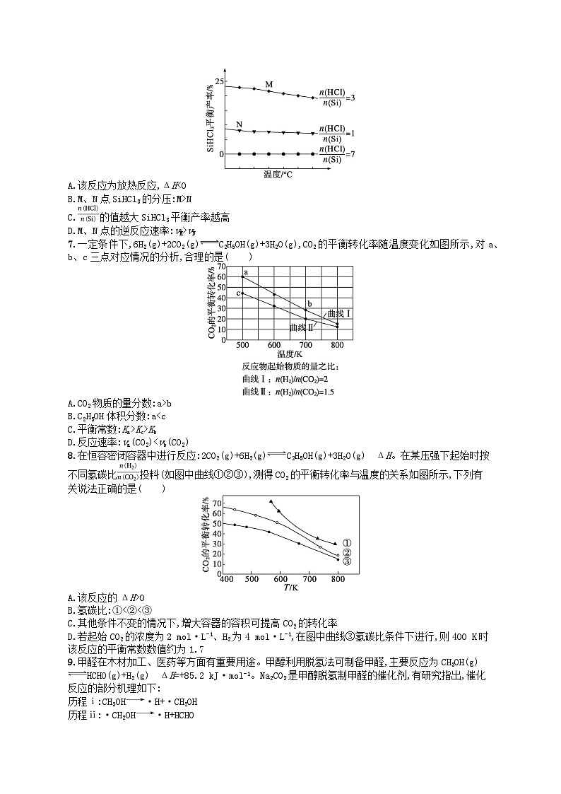 备战2025届新高考化学一轮总复习分层练习第7章化学反应速率与化学平衡第38讲化学反应速率和平衡图像（附解析）第3页
