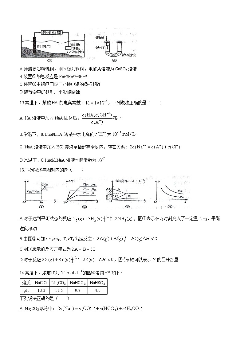 2024眉山仁寿一中南校区高二下学期3月月考化学试题无答案第3页