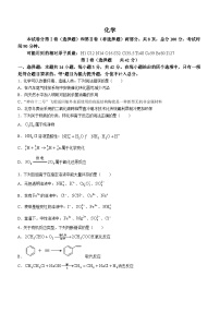 甘肃省张掖市某校2023-2024学年高三下学期模拟考试化学试题